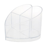 Max 3 Slots Acrylic Makeup Brush Cosmetic Pencils Organizer Display Holder Case