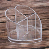 Max 3 Slots Acrylic Makeup Brush Cosmetic Pencils Organizer Display Holder Case