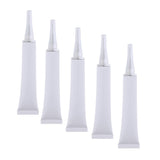 Max 5X Empty Tubes Bottle Makeup Sample Packing Jar for Eye Cream White+Golden