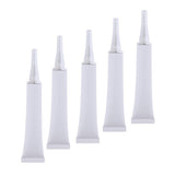 Max 5X Empty Tubes Bottle Makeup Sample Packing Jar for Eye Cream White+Golden