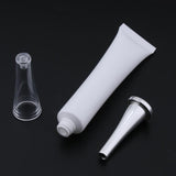 Max 5X Empty Tubes Bottle Makeup Sample Packing Jar for Eye Cream White+Golden