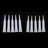 Max 5X Empty Tubes Bottle Makeup Sample Packing Jar for Eye Cream White+Golden