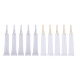 Max 5X Empty Tubes Bottle Makeup Sample Packing Jar for Eye Cream White+Golden
