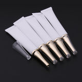 Max 5X Empty Tubes Bottle Makeup Sample Packing Jar for Eye Cream White+Silver