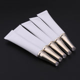 Max 5X Empty Tubes Bottle Makeup Sample Packing Jar for Eye Cream White+Silver