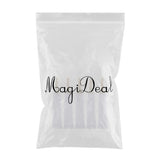 Max 5X Empty Tubes Bottle Makeup Sample Packing Jar for Eye Cream White+Silver