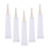 Max 5X Empty Tubes Bottle Makeup Sample Packing Jar for Eye Cream White+Silver