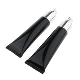 2 Pieces Refillable Empty Pump Bottle Makeup Cream Foundation Tube Black