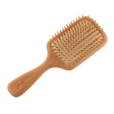 Max Wooden Paddle Brush Massage Scalp Brush For Detangling Men Women Kid Hair 01
