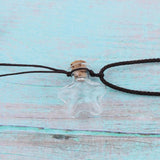 Max 5X Mini Essential Oil Bottle Pendant Perfume Necklace Five-pointed Star