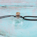 Max 5X Mini Essential Oil Bottle Pendant Perfume Necklace Oblate