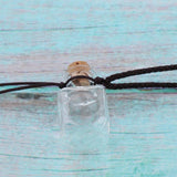 Max 5X Mini Essential Oil Bottle Pendant Perfume Necklace Square