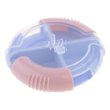 Max Travel Portable Mini Dispenser Case Pill Box Tablet Organizer Holder Blue