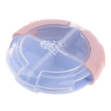 Max Travel Portable Mini Dispenser Case Pill Box Tablet Organizer Holder Blue