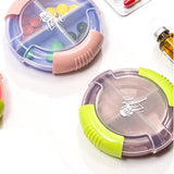 Max Travel Portable Mini Dispenser Case Pill Box Tablet Organizer Holder Blue