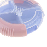 Max Travel Portable Mini Dispenser Case Pill Box Tablet Organizer Holder Blue