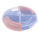 Max Travel Portable Mini Dispenser Case Pill Box Tablet Organizer Holder Blue