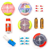 Max Travel Portable Mini Dispenser Case Pill Box Tablet Organizer Holder Pink