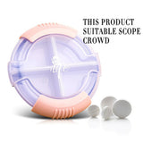 Max Travel Portable Mini Dispenser Case Pill Box Tablet Organizer Holder Pink