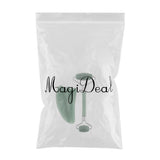 Max 2pcs Jade Face Massage Double Roller Guasha Massager Board Kit  Silver