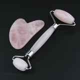 Max Jade Massage Roller Gua Sha Scraping Tool Anti-Aging Body Massage Silver