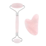 Max Jade Massage Roller Gua Sha Scraping Tool Anti-Aging Body Massage Silver