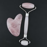 Max Jade Massage Roller Gua Sha Scraping Tool Anti-Aging Body Massage Silver