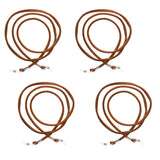 4 Pieces Eyeglass Sunglasses Cord Chain Glasses Holder String Rope Orange