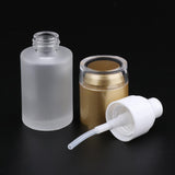 Max 5Pcs Glass spray Bottles Refillable Cosmetic Container Leakproof 30ml Golden - Aladdin Shoppers