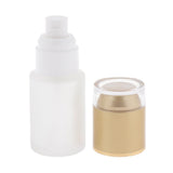 Max 5Pcs Glass spray Bottles Refillable Cosmetic Container Leakproof 30ml Golden - Aladdin Shoppers