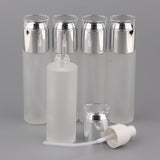 Max 5Pcs Glass spray Bottle Refillable Cosmetic Container Leakproof 80ml Silver - Aladdin Shoppers