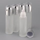 Max 5Pcs Glass spray Bottle Refillable Cosmetic Container Leakproof 80ml Silver - Aladdin Shoppers