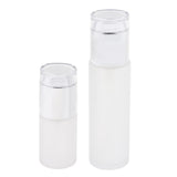 Max 2 Pieces Glass spray Bottles Refillable Cosmetic Container 30ml/80ml Silve - Aladdin Shoppers