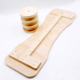 Maxbell Professional Anti-Slip Natural Wood Yoga Exercise Fitness Balance Trainers Board Rocker Board
