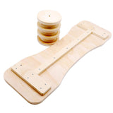 Maxbell Professional Anti-Slip Natural Wood Yoga Exercise Fitness Balance Trainers Board Rocker Board