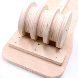 Maxbell Professional Anti-Slip Natural Wood Yoga Exercise Fitness Balance Trainers Board Rocker Board