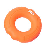 Max Finger Gripper Strengthener Hand Muscle Grip Exerciser Ring Orange 60LB