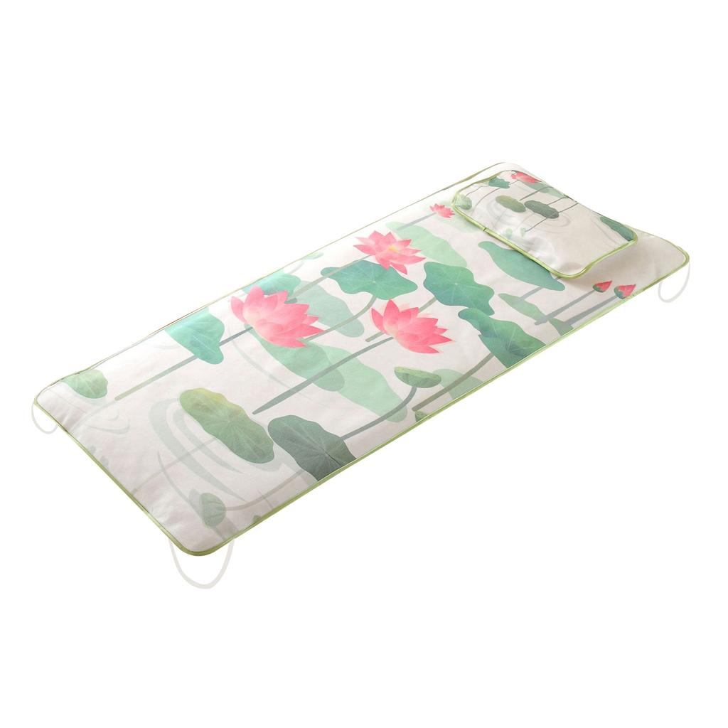 Max Salon SPA Massage Beauty Bed Pad Ice Silk Mat Cooling Mattress Green Lotus