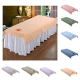 Max Reusable Washable Cotton Acupuncture Massage Table Bed Pad Cover Blue