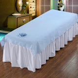 Max Reusable Washable Cotton Acupuncture Massage Table Bed Pad Cover Blue