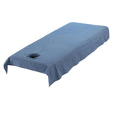 Reusable Washable Cotton Acupuncture Massage Table Bed Pad Cover Dark Blue