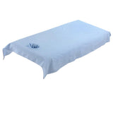 Max Washable Cotton Acupuncture Massage Table Bed Fitted Pad Cover Sheet Blue
