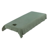 Max Washable Cotton Acupuncture Massage Table Bed Fitted Pad Cover Sheet Green