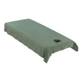 Max Washable Cotton Acupuncture Massage Table Bed Fitted Pad Cover Sheet Green