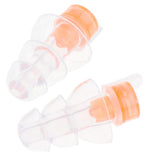 Max Silicone Ear Plug Noise Cancelling Sound Blocking Hearing Protection orange
