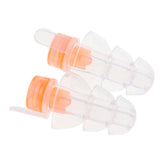 Max Silicone Ear Plug Noise Cancelling Sound Blocking Hearing Protection orange