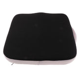 Max Memory Foam Square Seat Chair Cushion with Carry Handle Gray Mesh Fabric