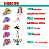 Max Silicone Hand Finger Grip Ring Muscle Power Training Exerciser Gray 95LB - Aladdin Shoppers