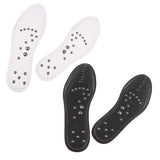 Max 1 Pair Memory Foam Shoe Inserts Massage Insole Cushion for Women Men White