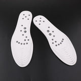 Max 1 Pair Memory Foam Shoe Inserts Massage Insole Cushion for Women Men White